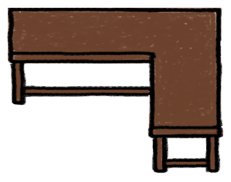 l-shaped desk